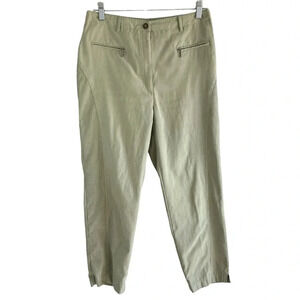 JAMIE SADOCK Sage Green Polyester Golf Pants Size 8